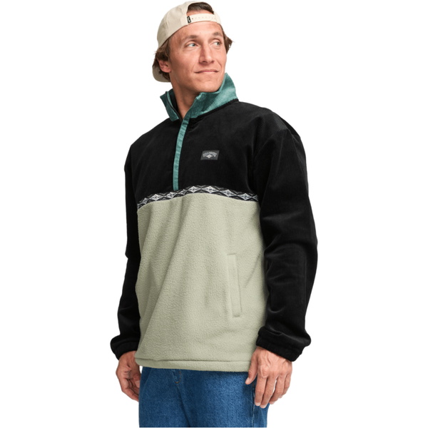 2025 Billabong Herre Space Lobster Halv Lynlås Sweater EBYFT00143 - Sagebrush